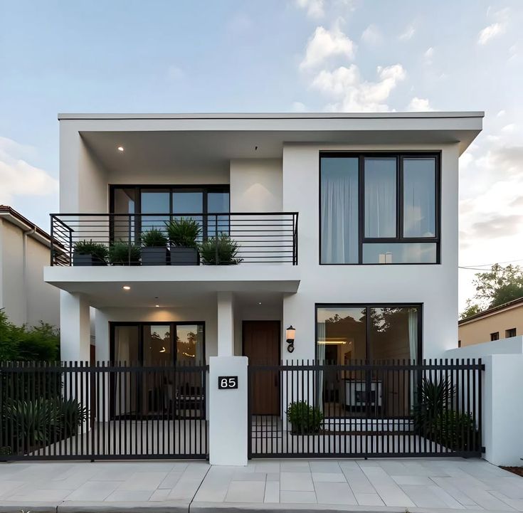 modern white house