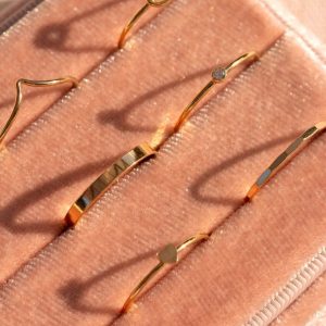 Minimalist Gold Rings Set