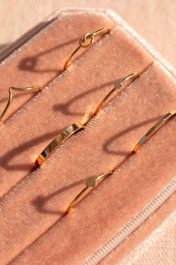 Minimalist Gold Rings Set