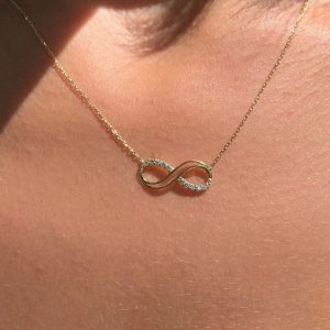 Infinity Gold Pendant Necklace